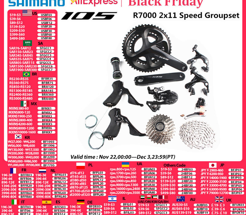 SHIMANO-105-R7000-Groupset-2X11-Kecepatan-170-172-5-175Mm-50-34T-52-36T ...