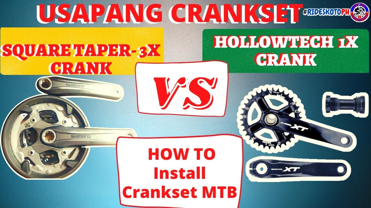HOLLOWTECH vs SQUARE TAPER CRANK MTB | REVIEW and INSTALLATION ...
